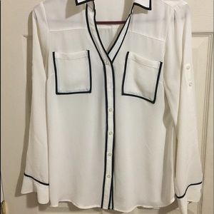 Sheer button up shirt